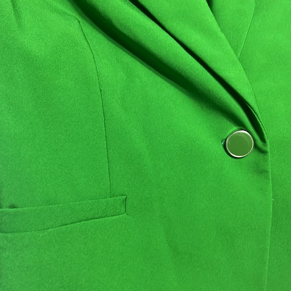Nicole Miller Green Suit Jacket, Sz Small - Picture 7 of 7